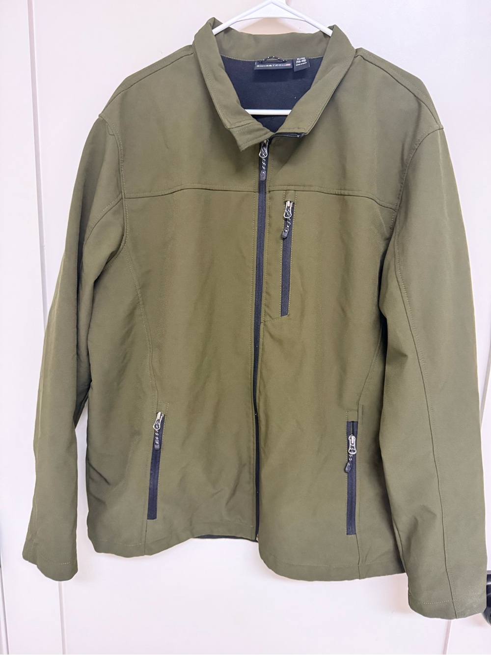 Swiss Tech Olive Zip-Front Lightweight Jacket